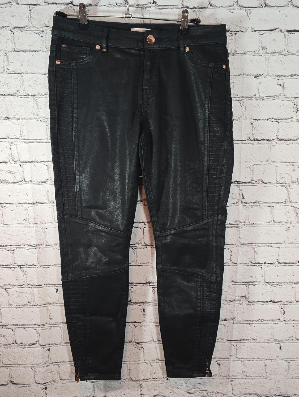 Ted Baker London Black Coated Denim Jeans Size 30